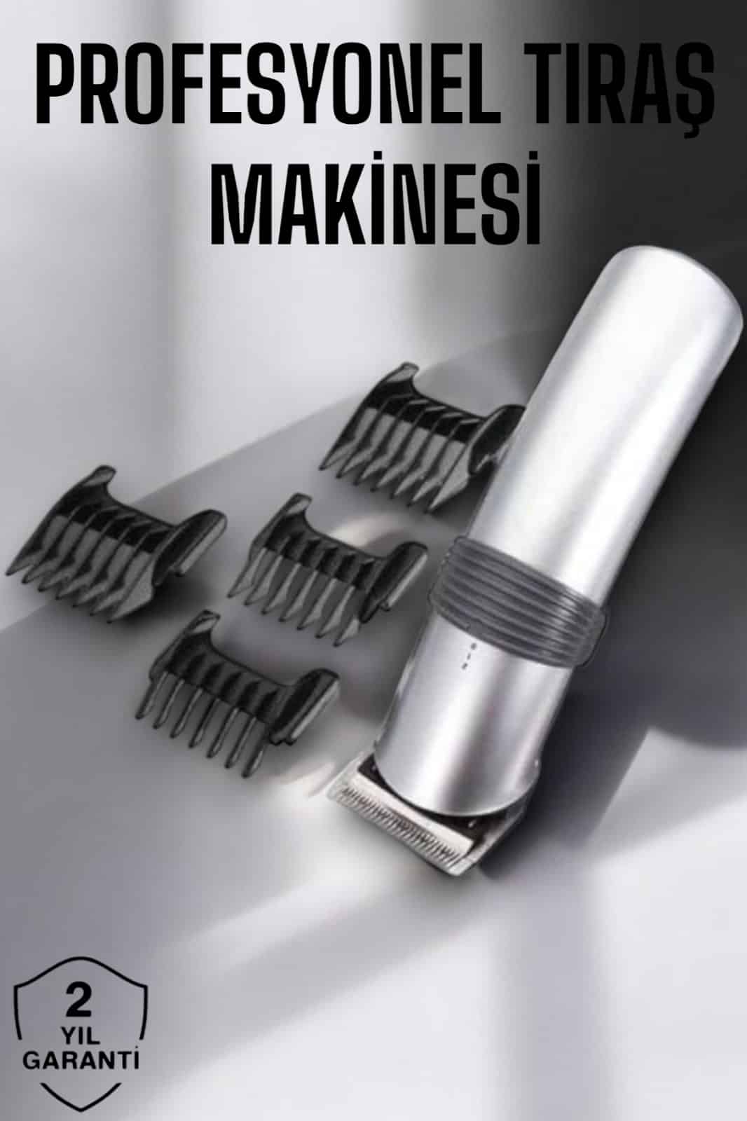 4 Taraklı Taşınabilir Profesyonel Saç ve Sakal Kesme Tıraş Makinesi