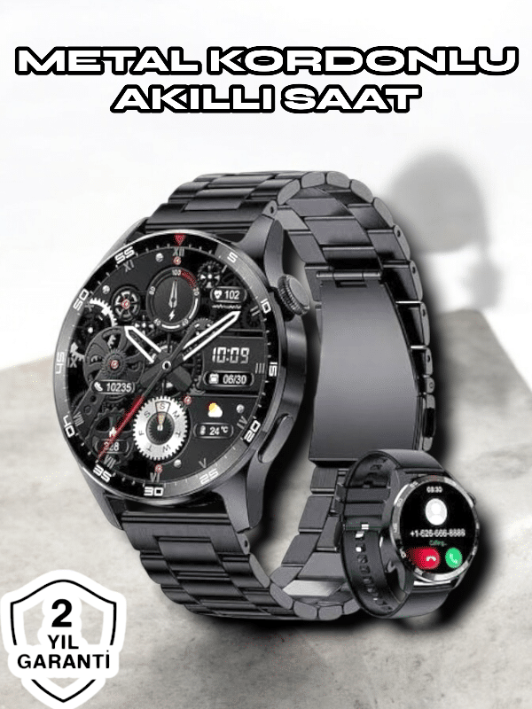 NFC ve Kablosuz Şarjlı Akıllı Saat EKG, Nabız & Spor Modları ile iOS ve Android Uyumlu