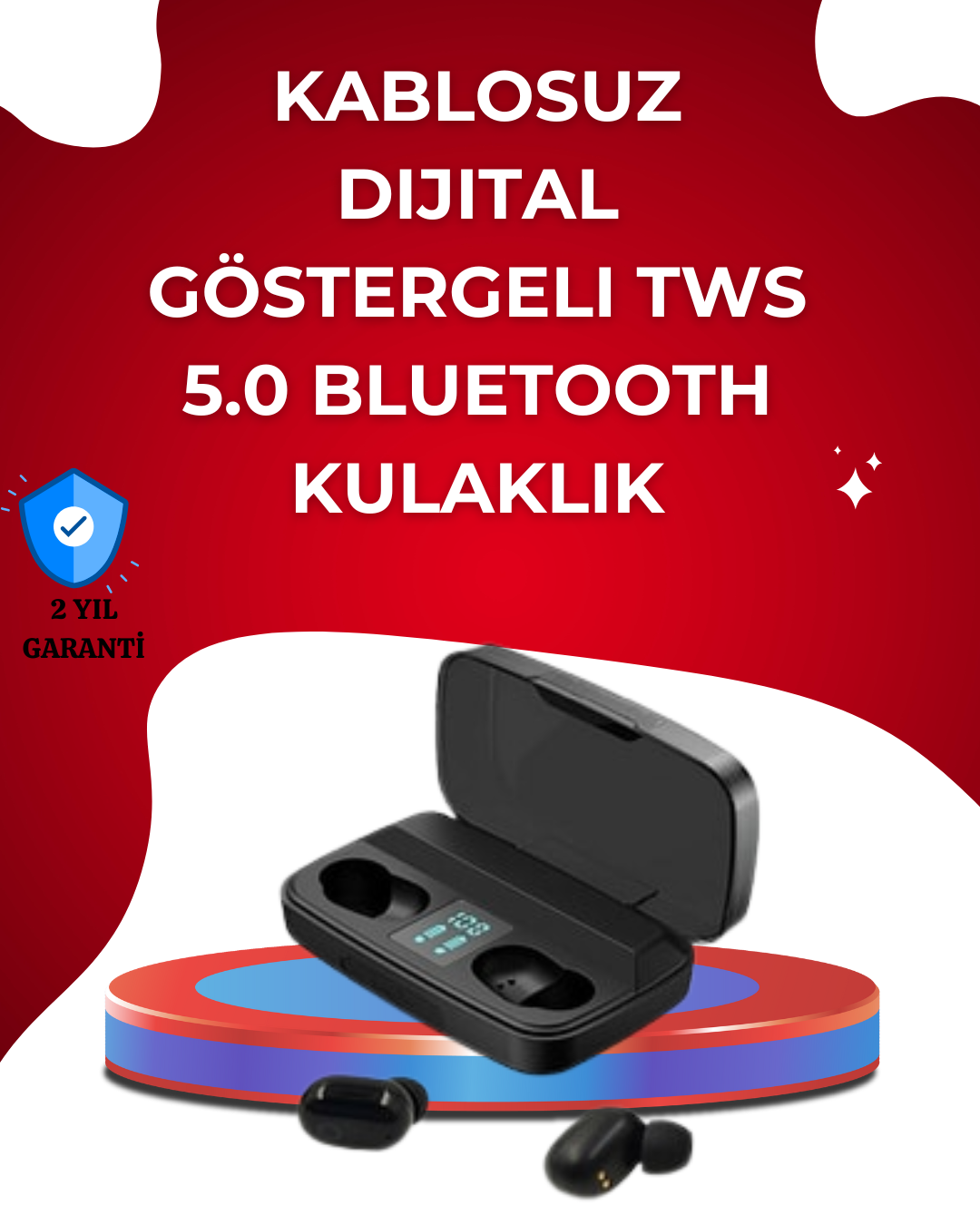 ABS Gövdeli, Hafif ve Uzun Ömürlü Bluetooth Kulaklık