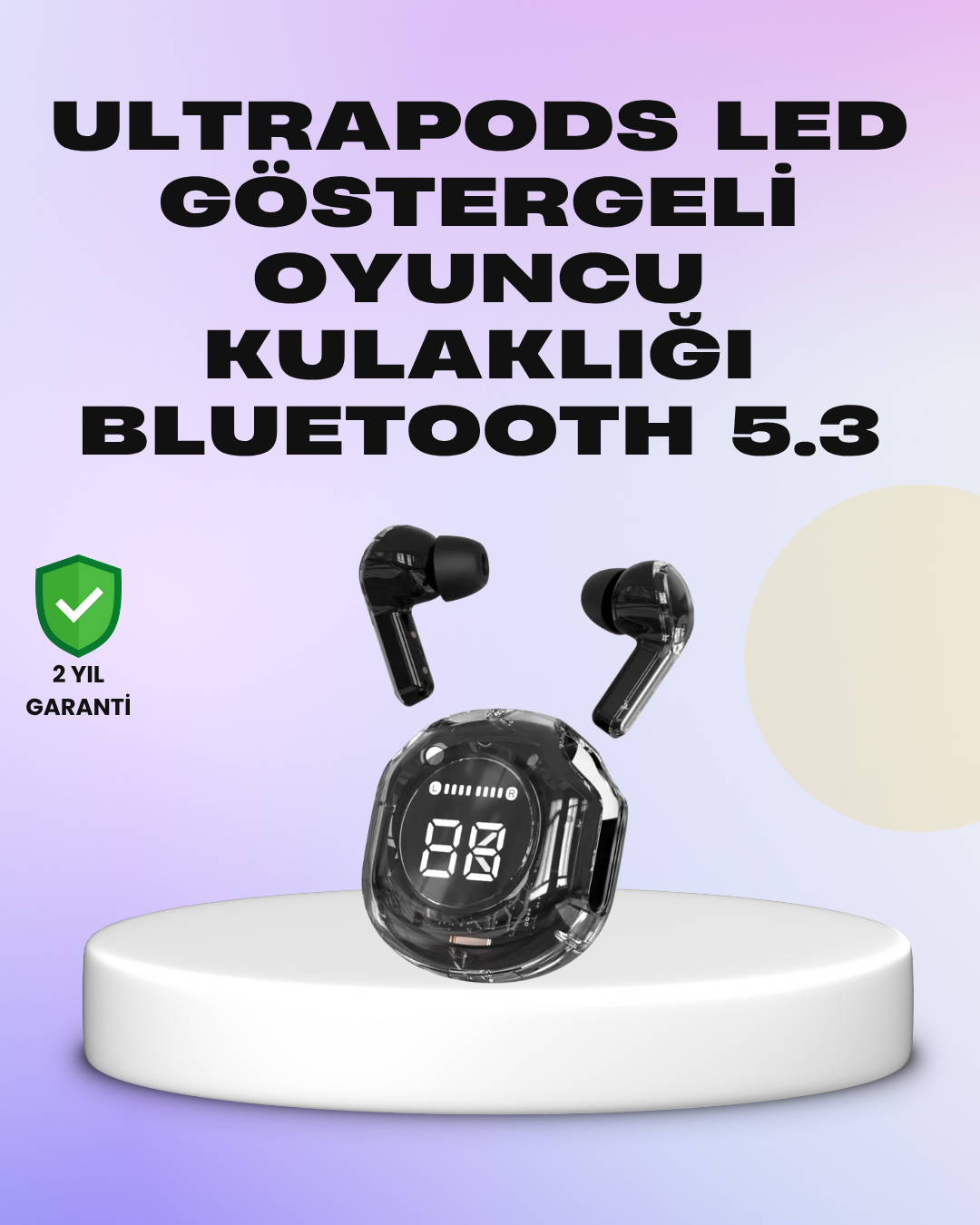 Kablosuz Bluetooth Kulaklık Hifi Ses Kalitesi ve Mikrofonlu