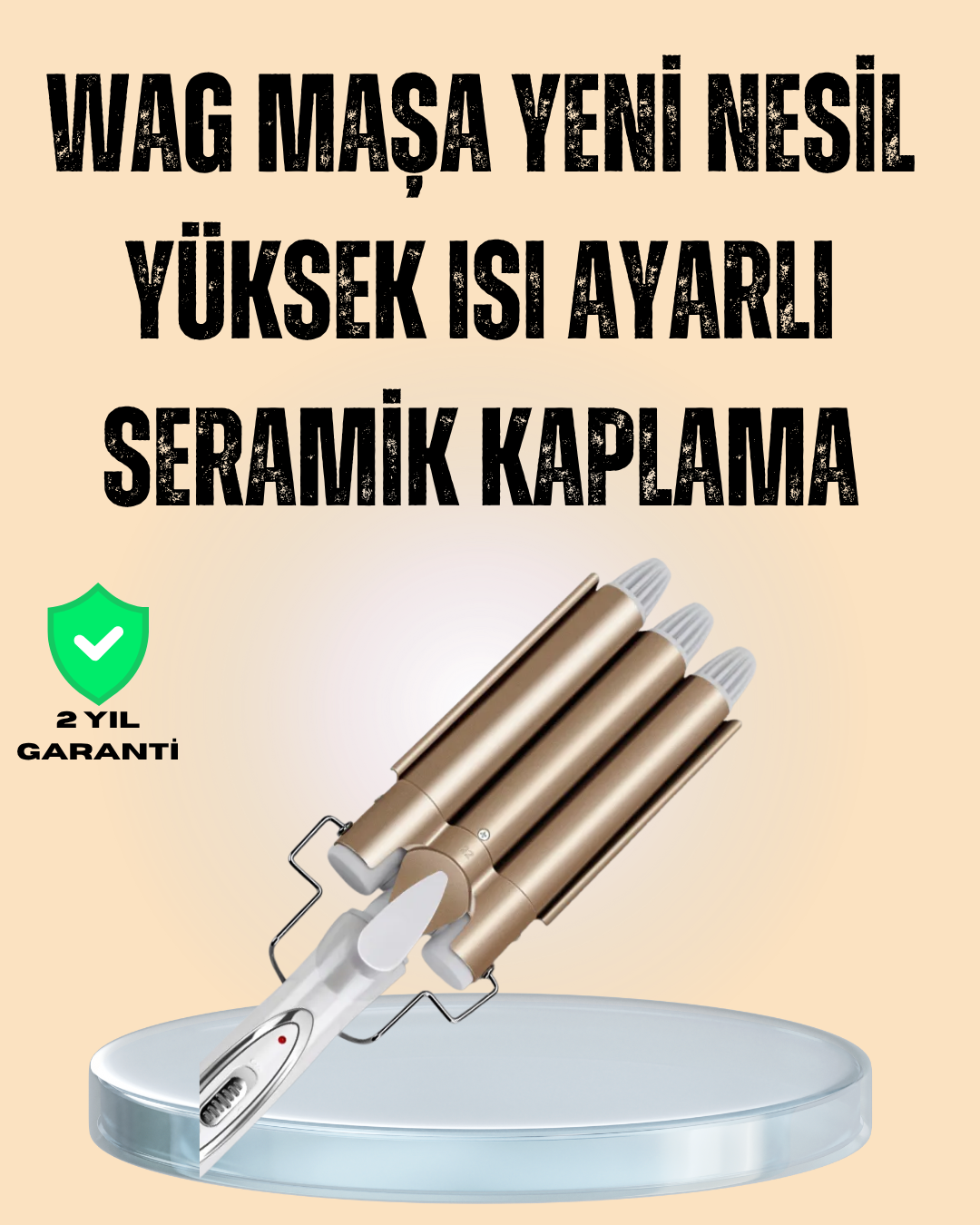Ayarlanabilir Isılı Bukle Saç Maşası