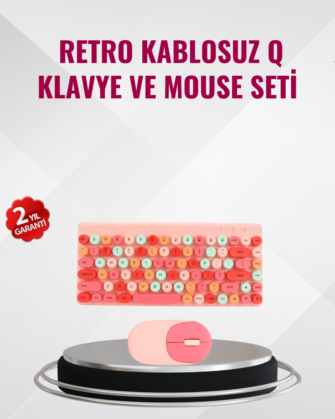 Kablosuz Bluetooth Klavye – Çoklu Cihaz Desteği, Akıllı Güç Tasarrufu