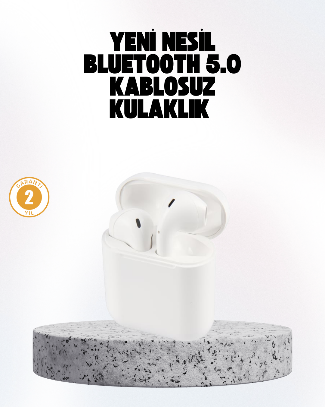 Hızlı Şarj Destekli 2. Nesil Bluetooth 5.0 Ergonomik Kulaklık