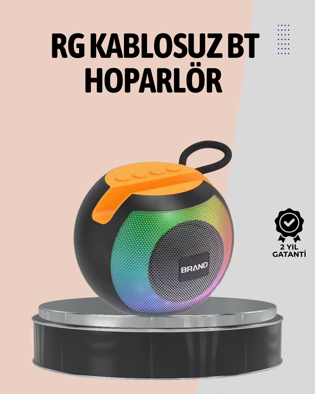 1200mAh Uzun Pil Ömürlü Bluetooth Hoparlör