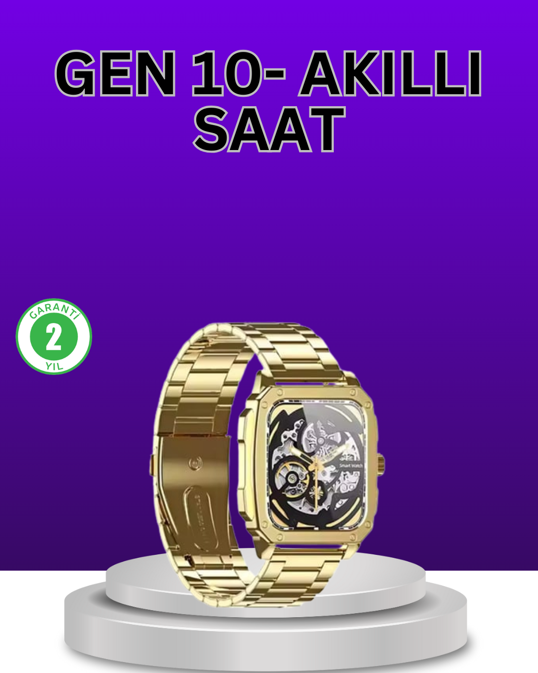 IOS ve Android Uyumlu Akıllı Saat Nabız Uyku Spor Fonksiyonlu