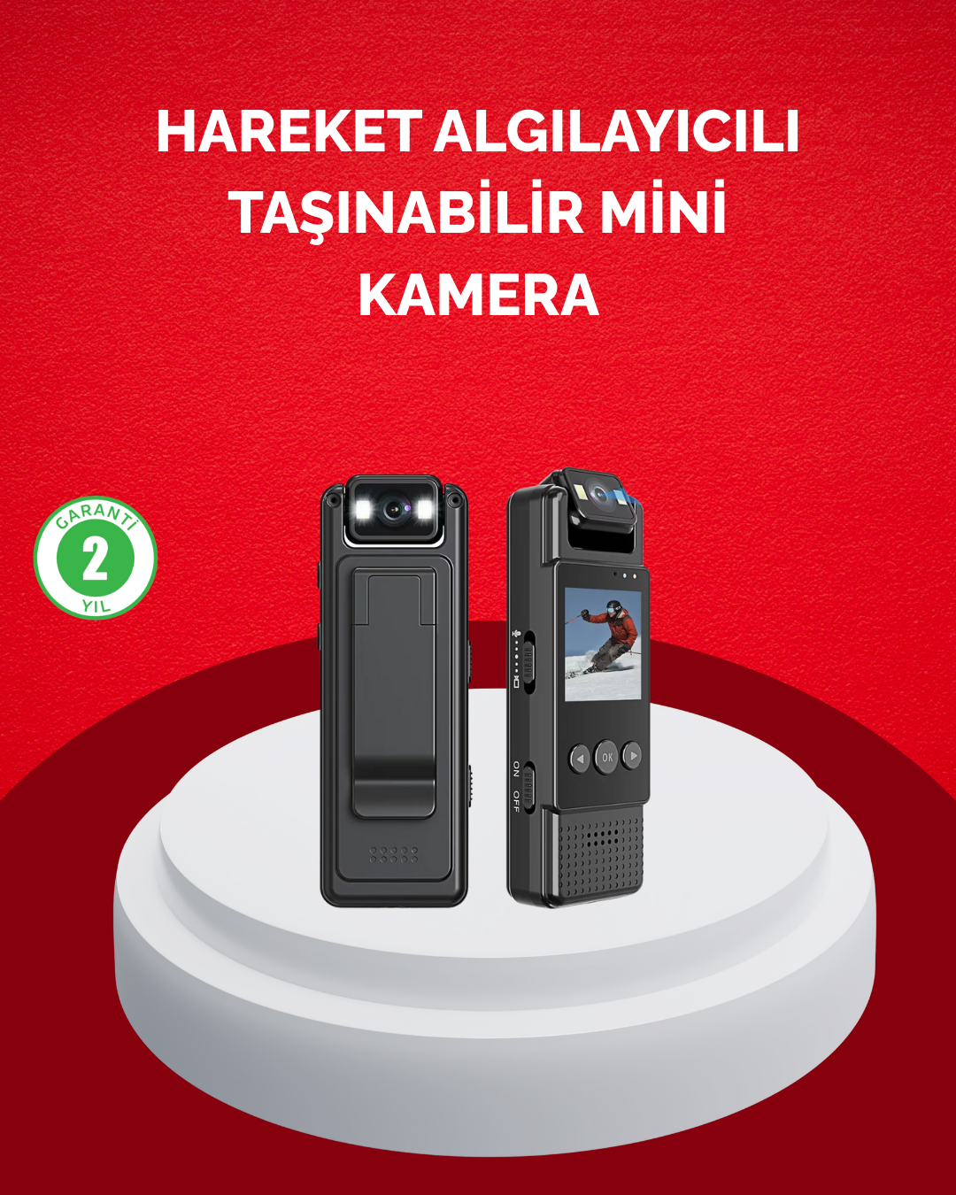 Mini Kamera 1080P Full HD Taşınabilir Güvenlik ve Kayıt Cihazı