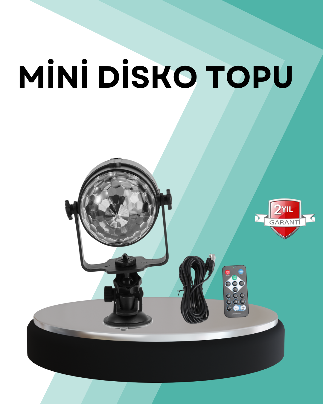 Uzaktan Kumandalı RGB Disko Projektör Işığı