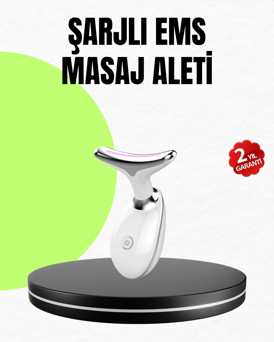 Kırışıklık Önleyici Güzellik Cihazı | Mikro Akım Masaj ve Isı Terapisi