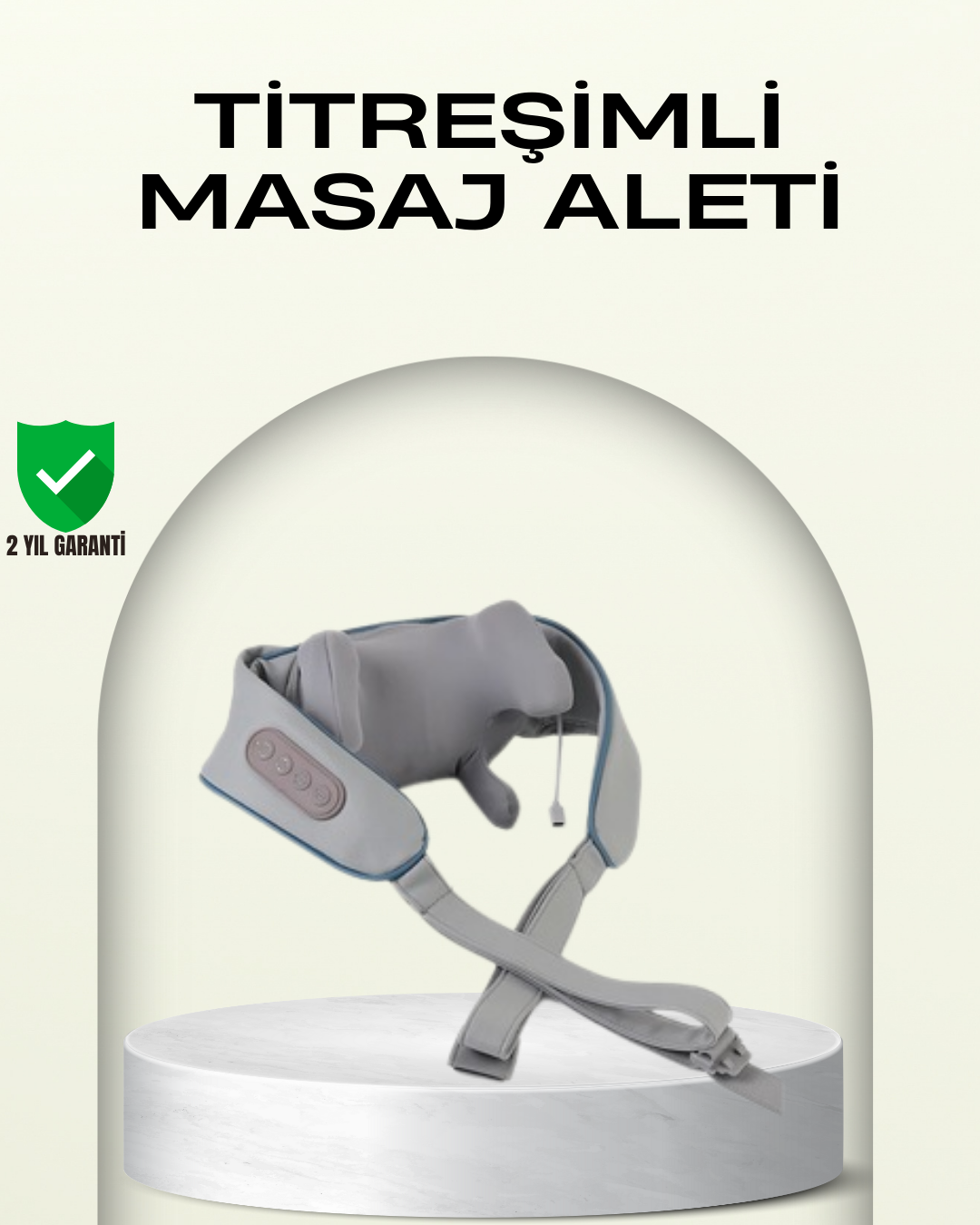 Taşınabilir Şarjlı Boyun Masaj Cihazı | Sessiz ve Güçlü Motor
