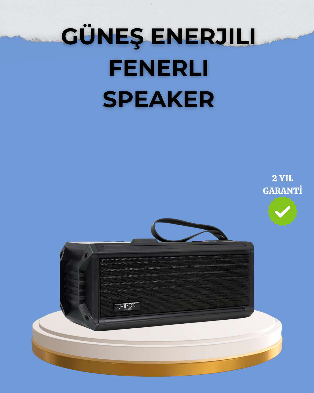 Kablosuz J-IPOX P520 Bluetooth Hoparlör Uzun Pil Ömrü ve Mikrofon