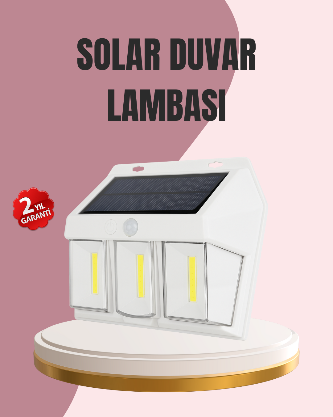 Güneş Enerjili Bahçe ve Duvar Aydınlatma – BK-618-3 LED Lamba