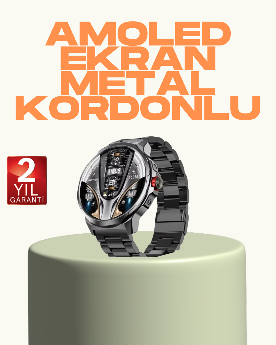 IP68 Su Toz Dirençli SW80 Akıllı Saat Android iOS Uyumlu