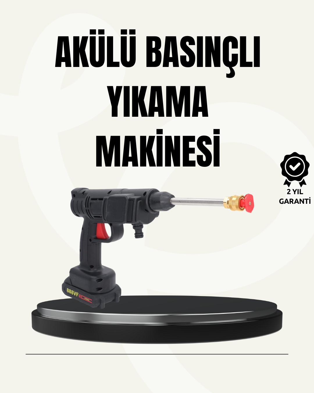 48V Şarjlı Basınçlı Yıkama Makinesi Kablosuz Su Tabancası