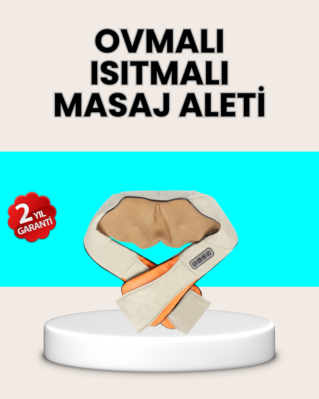 Ev Tipi Ovmalı Isıtmalı Boyun Omuz Bel Masaj Aleti Kolay Kullanım