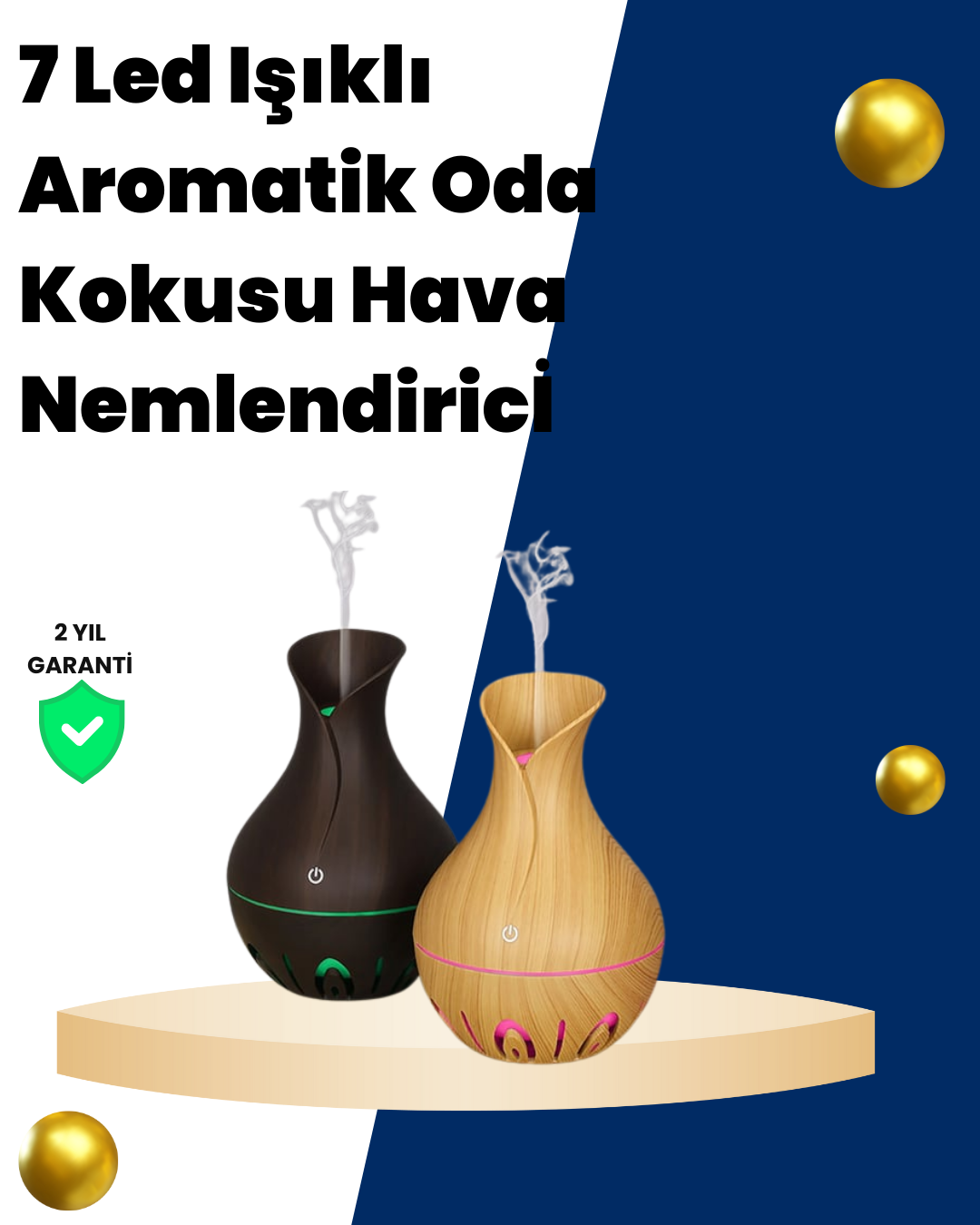 USB Şarjlı 7 Renk LED Işıklı Sessiz Çalışan Mini Hava Nemlendirici