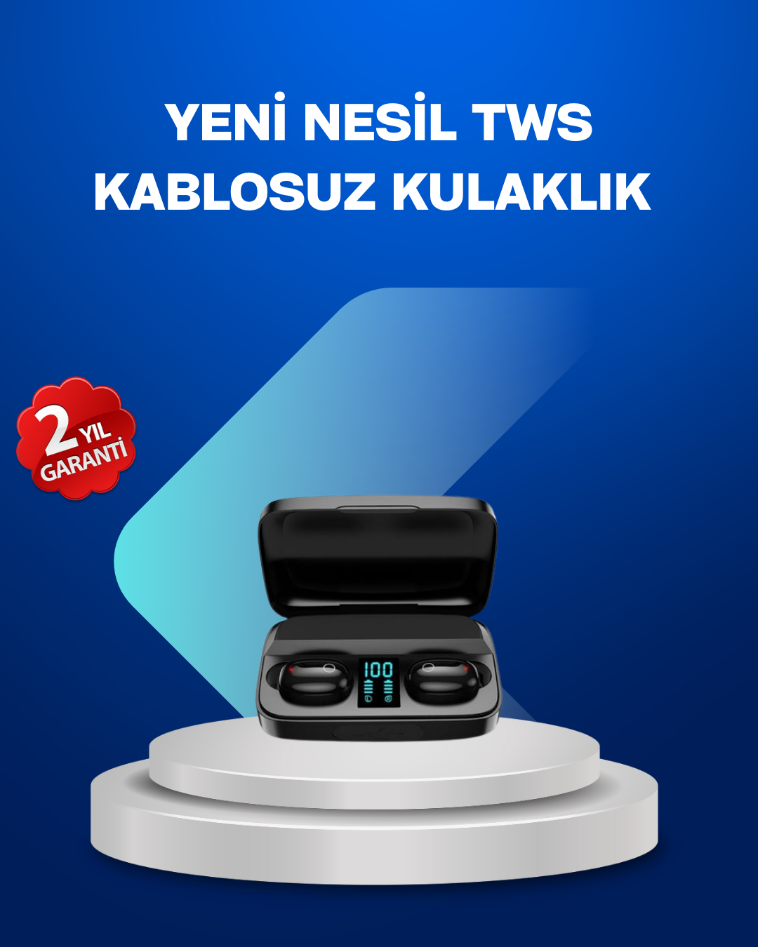 A10s TWS Bluetooth 5.0 Kablosuz Kulaklık 1800 mAh Şarj Kutulu