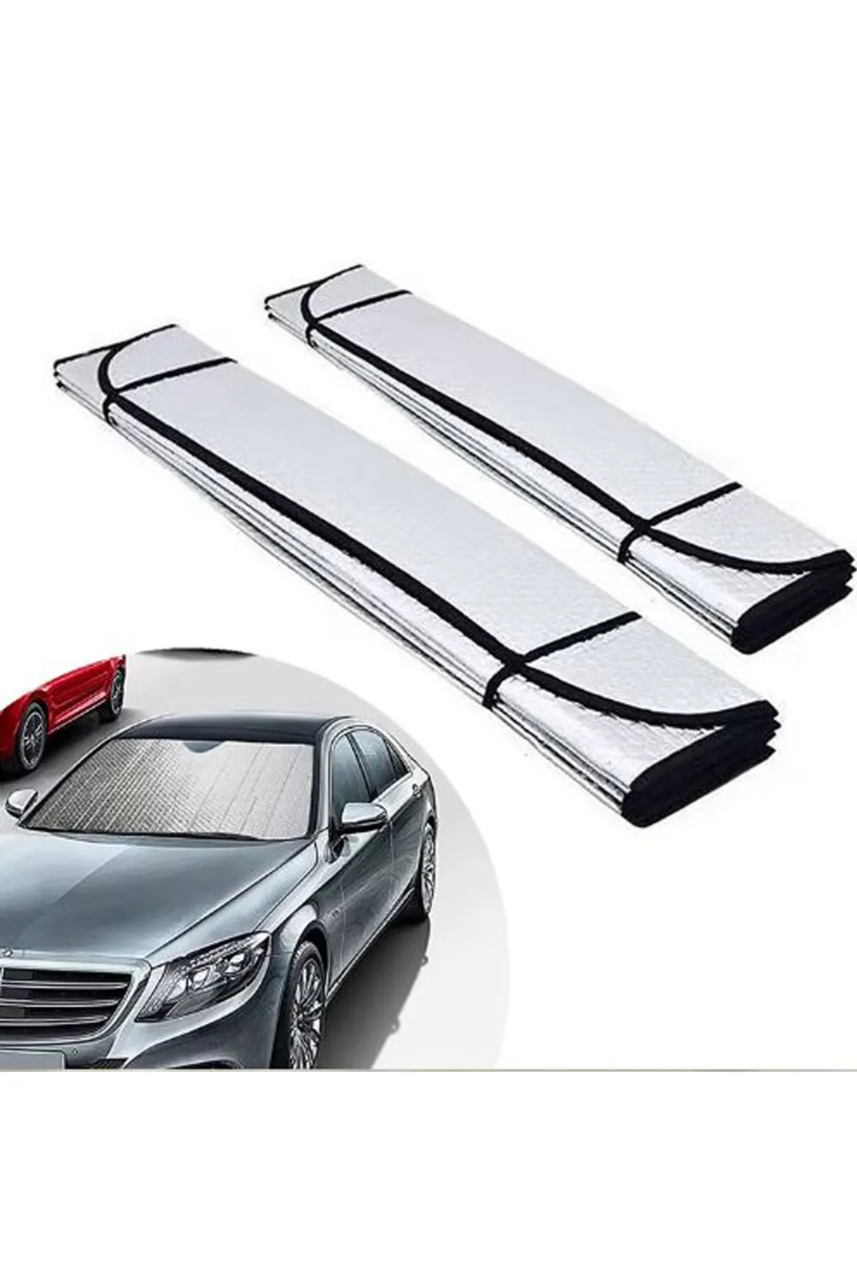 Oto Ön Cam Güneşlik Katlanabilir UV Koruyucu Renault Megane Hyundai i20 Opel Astra Toyota Corolla