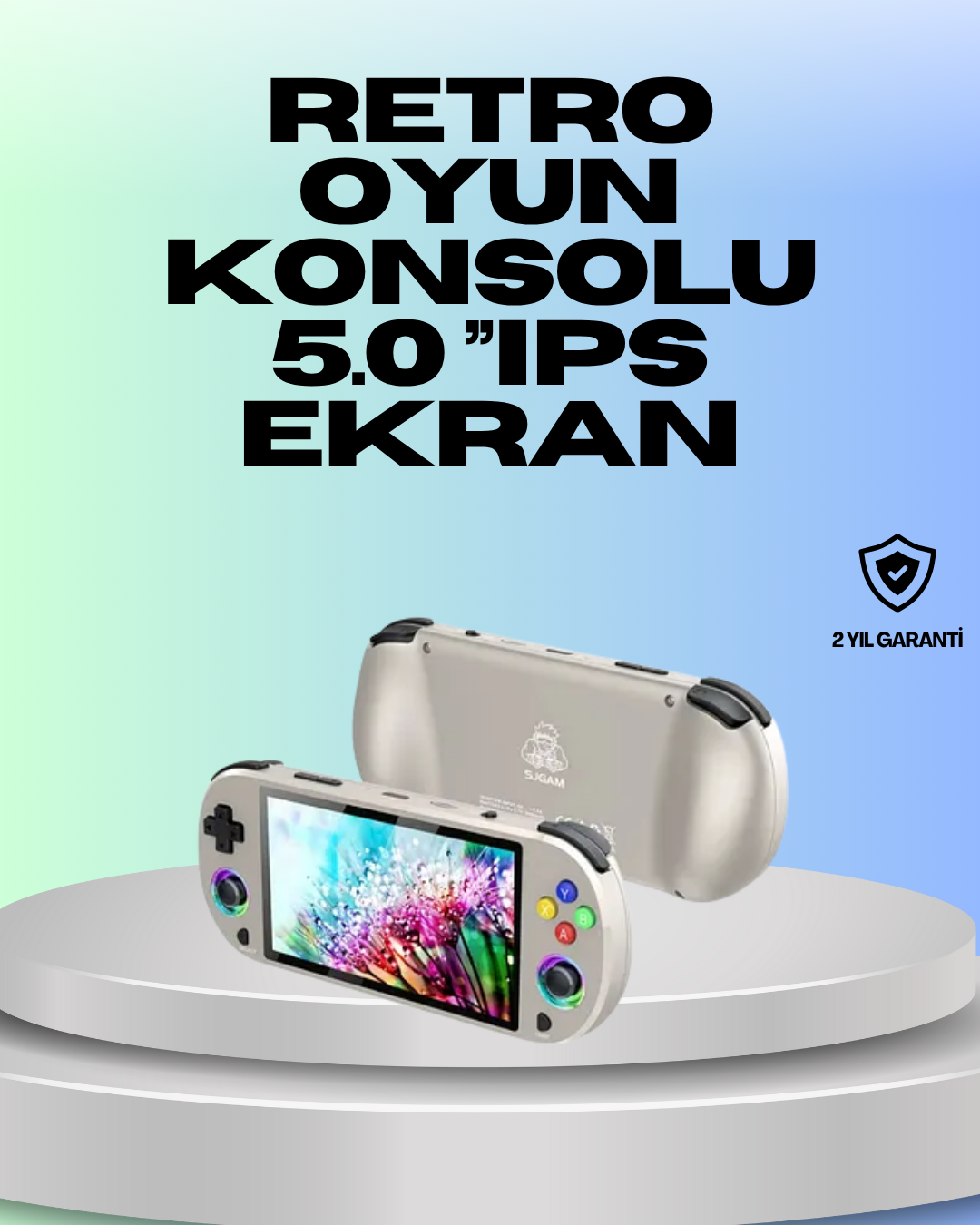 RGB Işıklı Joystickli El Tipi Oyun Cihazı