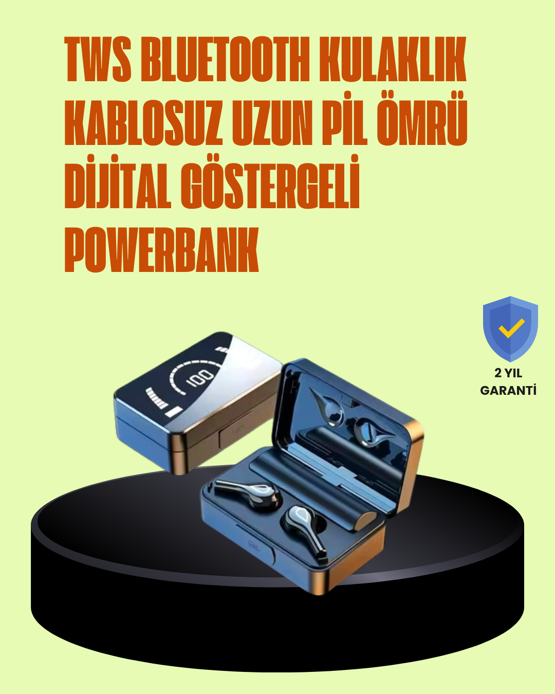 Akıllı Ekranlı Bluetooth Kulaklık – Derin Bas ve Net Tiz