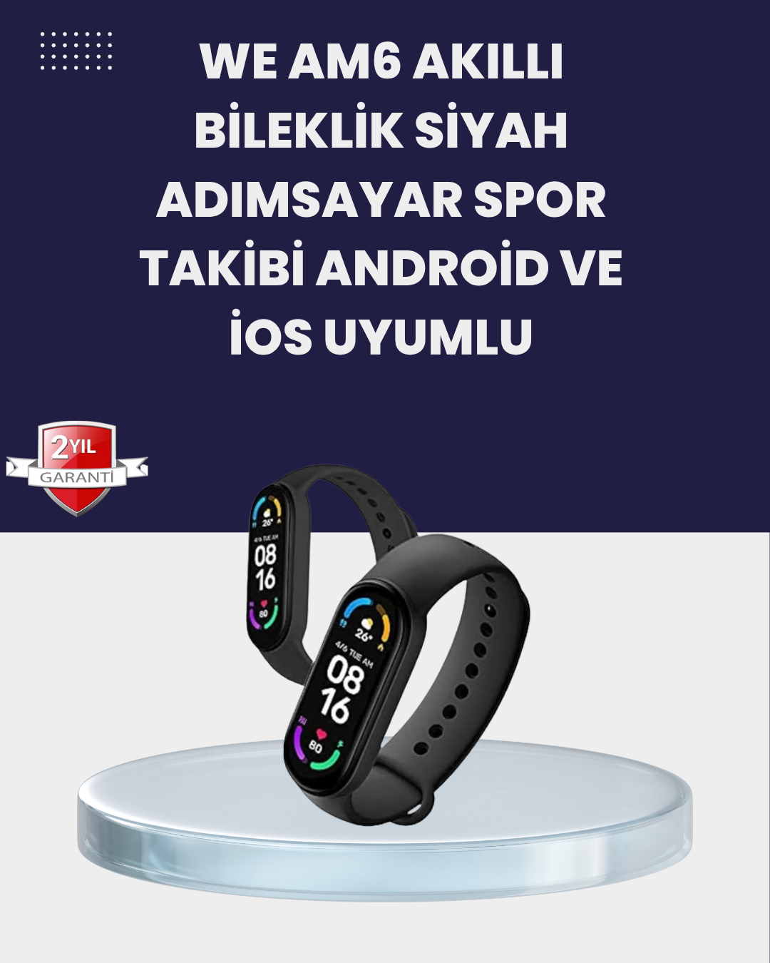 Titreşimli Bildirimli Akıllı Saat – Uyku Analizi ve Spor Modlarıyla