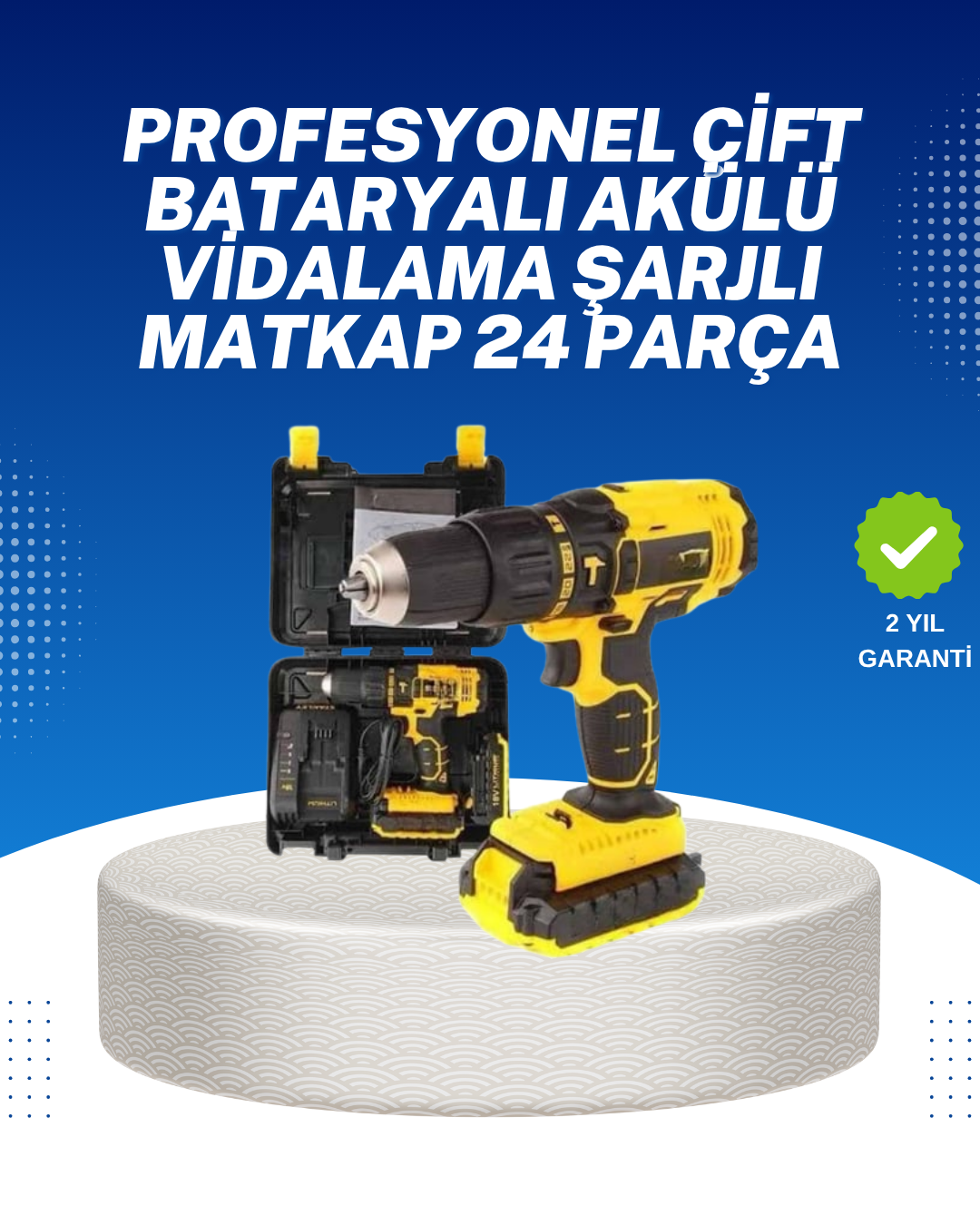 Ev ve Atölye İçin 12V Akülü Matkap | Plastik Mandren ve Metal Şanzıman