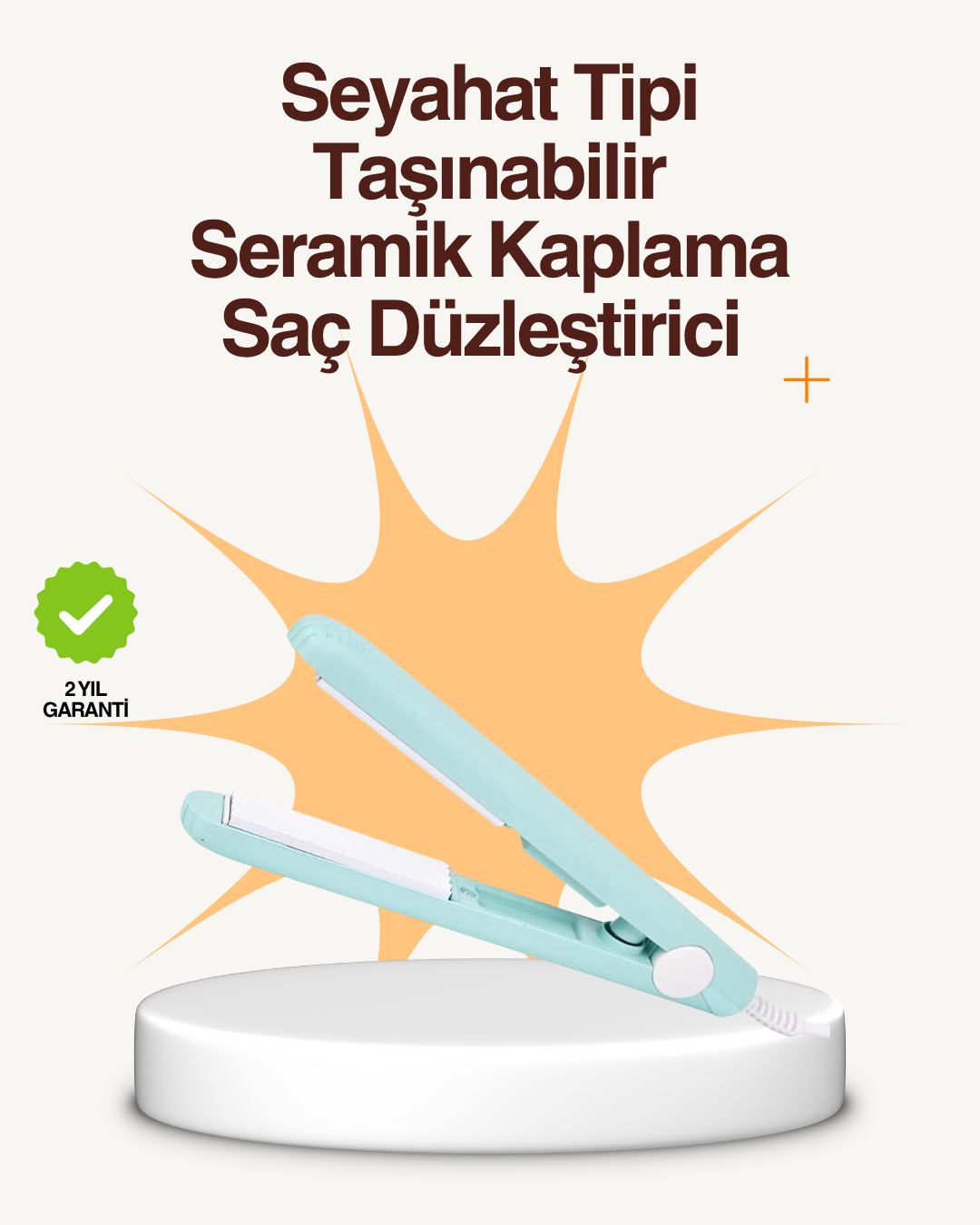 Seramik Kaplamalı, Saç Hasarını Azaltan Kısa Saçlara Uygun Bukle Maşası