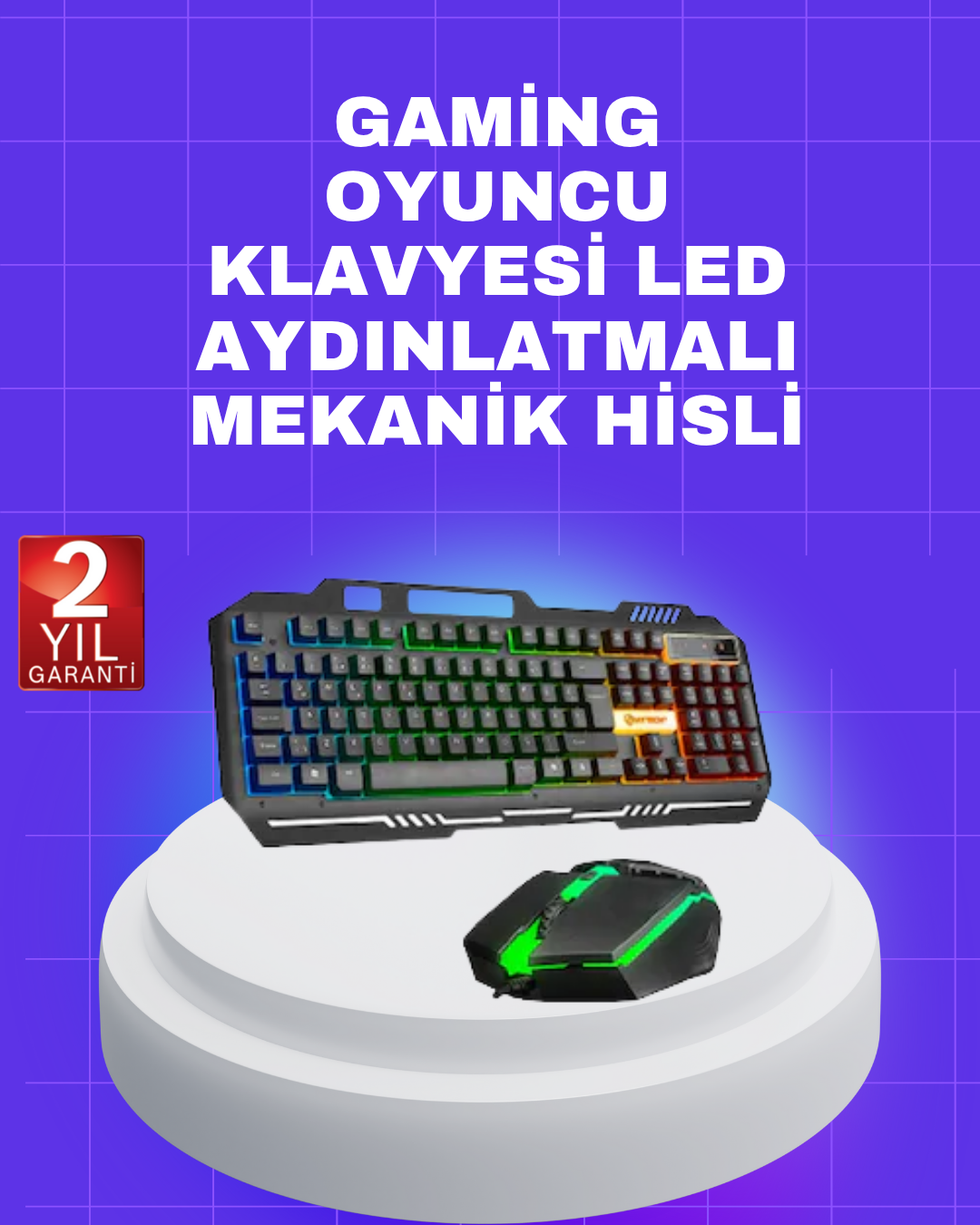 Gaming Klavye Mouse – Çatışmasız Tuş, Hızlı Tepki Süresi