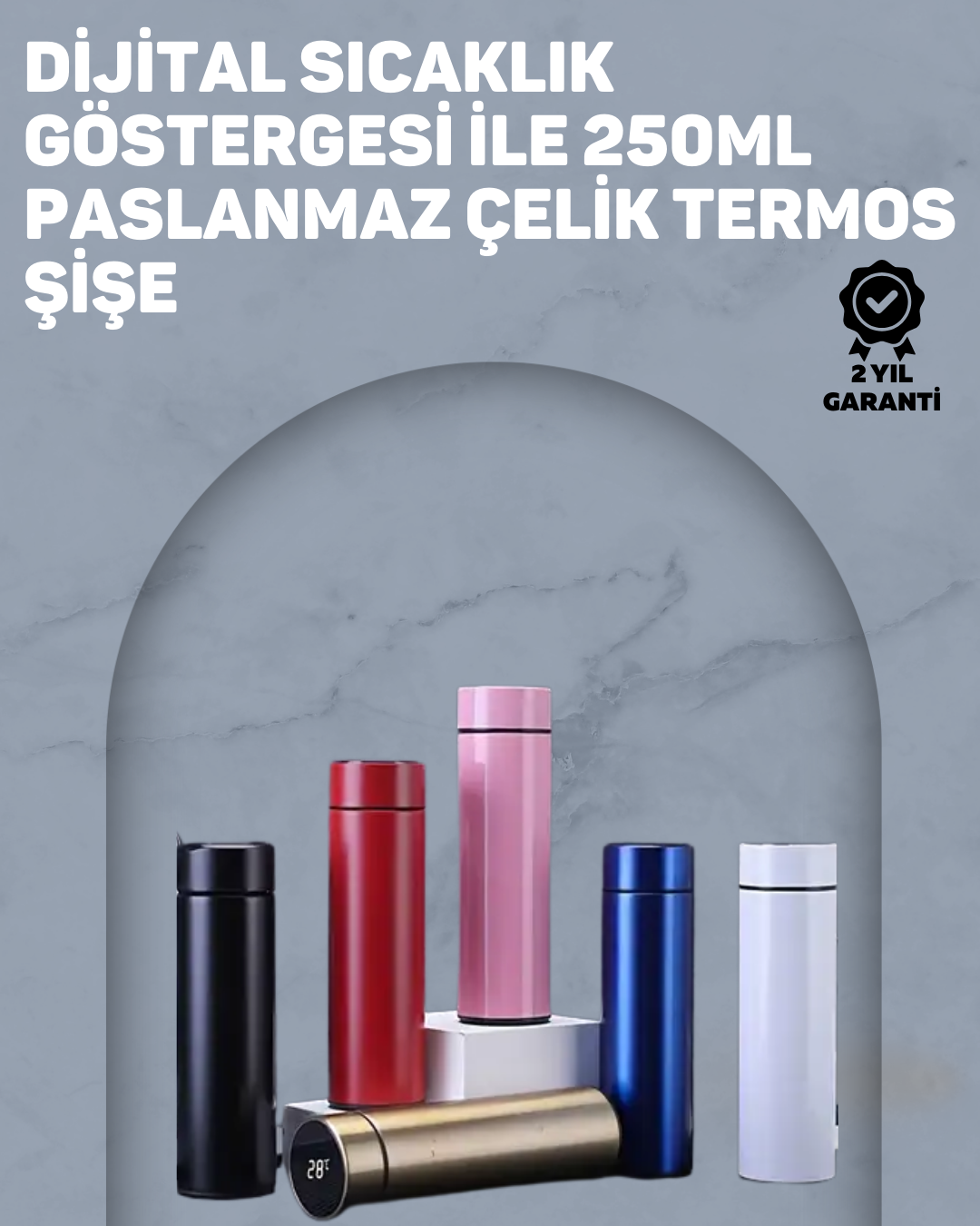 12 Saat Sıcak, 24 Saat Soğuk Tutabilen Paslanmaz Termos