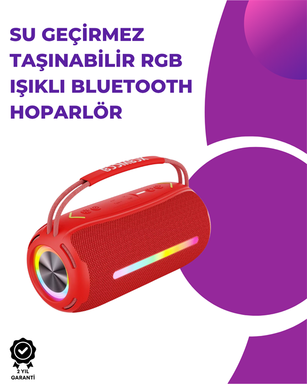 Bluetooth Kablosuz Hoparlör – Taşınabilir, Güçlü Ses