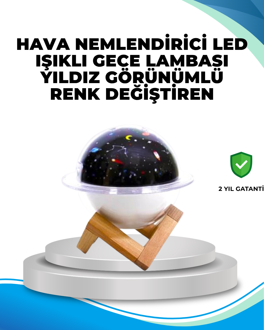 USB bağlantılı projektör ışıklı taşınabi