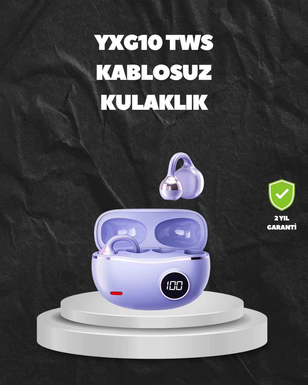 YXG10 TWS Kablosuz Kulak İçi – Elmacık Kemiği İletimli, Şık ve Hafif