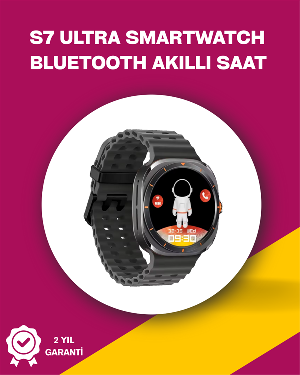 Mikrofon ve Hoparlörlü Akıllı Saat | Takvim, Titreşim, Kronometre Özellikli