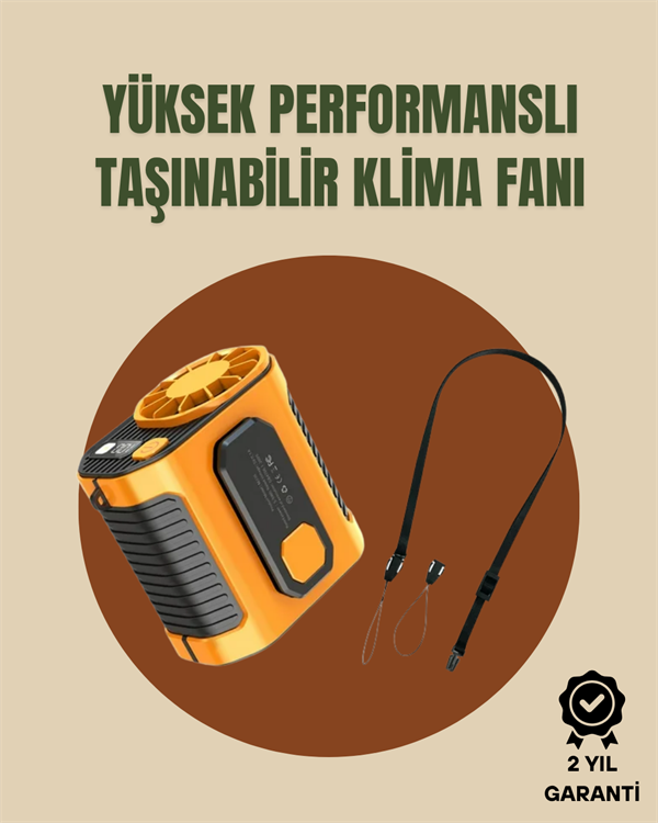 Taşınabilir USB Şarjlı Turbo Fan – 3 Modlu Soğutma, Hafif & Kompakt