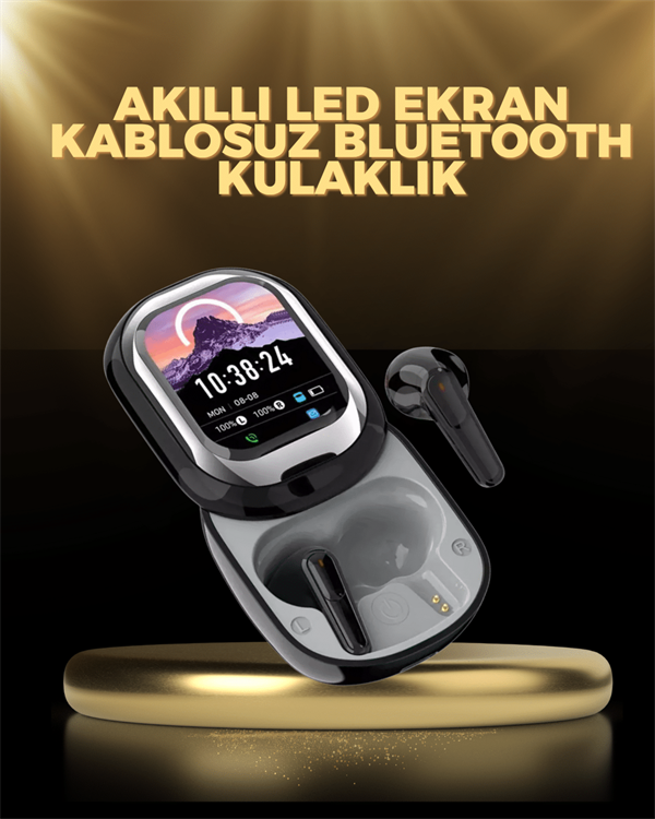 Kişiselleştirilebilir LED Ekranlı Bluetooth Kulaklık – Oyun & Müzik Modlu