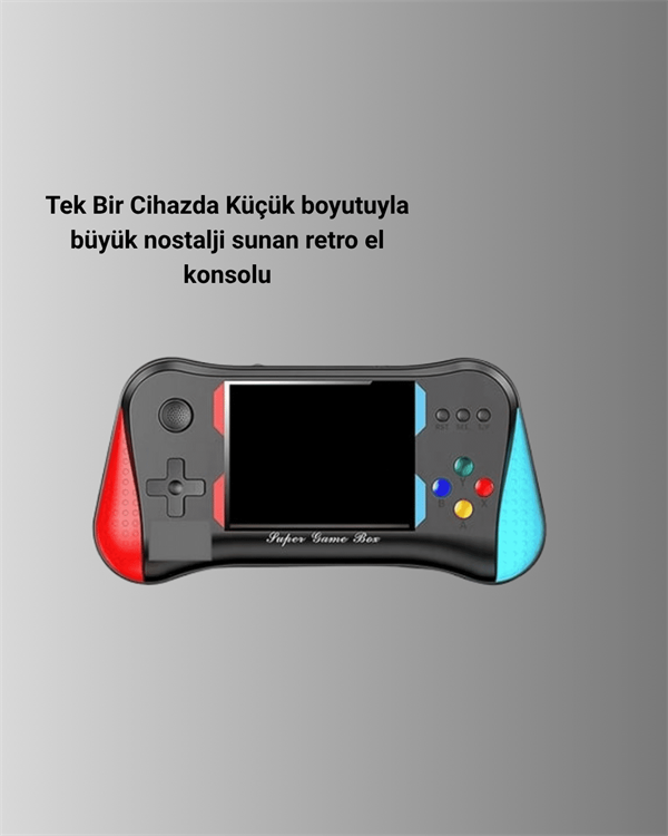 500 Retro Oyunlu Taşınabilir El Konsolu 
