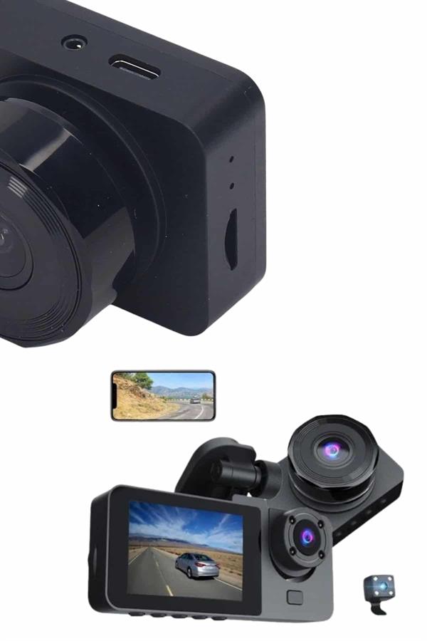 DVR Araç İçi Kamera Hareket Algılayabilen 1080P CarPlay Video Kaydedici