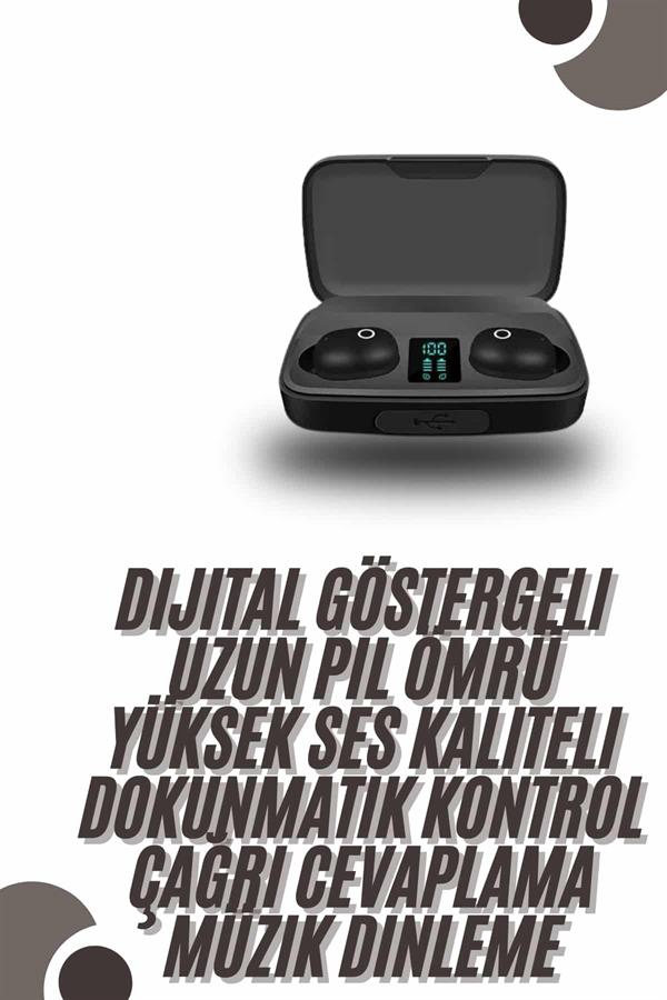 TWS Bluetooth Kulaklık 5.0 Bluetooth Bağlantılı Dokunmatik Kontrol Özelliği