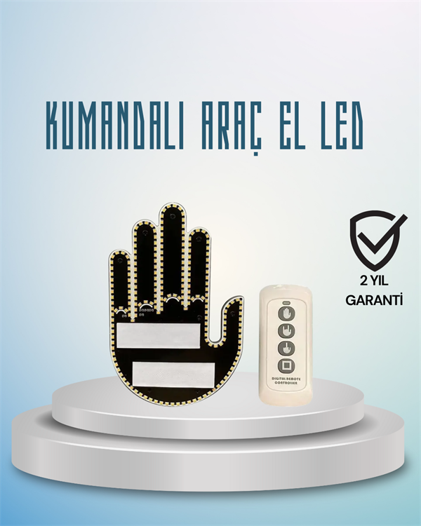 Aracınız İçin Eğlenceli ve Güvenli İletişim: LED Jest Lambası, Uzaktan Kumandalı, Kolay Montaj