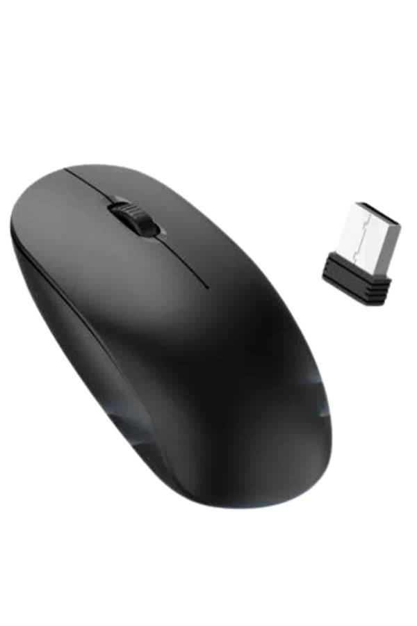 Ergonomik Tasarım Kablosuz Siyah Mouse Hassas Uzun Ömürlü