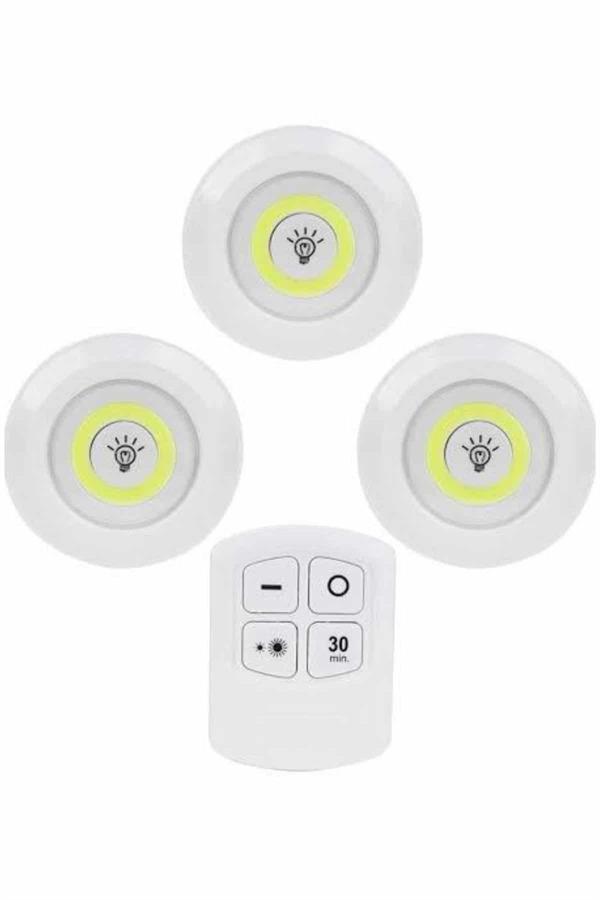 Kablosuz Pilli Işıldak  Masa Lambası Mutfak Tezgah Altı Banyo Dolabı Dolap İçi