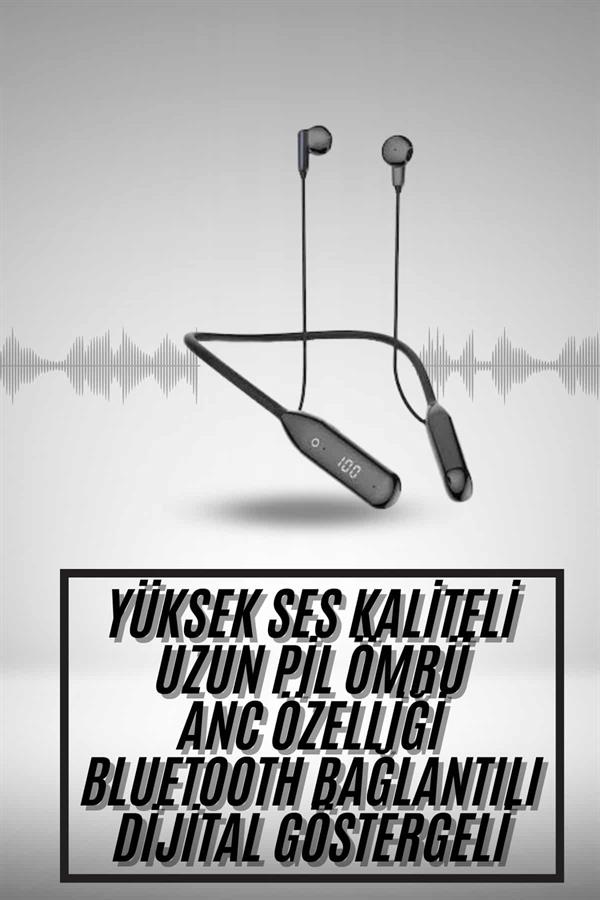 60 Saat Uyumlu Bluetooth Kulaklık Kablolu ANC Özellikli Kulaklık
