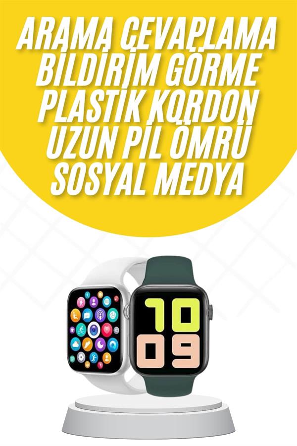 Akıllı Saat Uyku ve Sağlık Takibi Arama Cevaplama 44 MM Amoled Ekran
