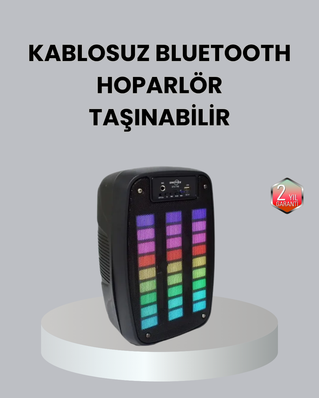 Kablosuz Bluetooth Müzik Cihazı – 2 Saat Batarya Süresi, Şık ve Taşınabilir