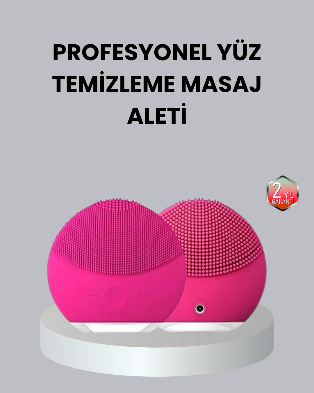 3 Fonksiyonlu Yüz Temizleme ve Masaj Cihazı – Su Geçirmez, Şarjlı, Ölü Deri Temizleyici ve Cilt Yenileyici