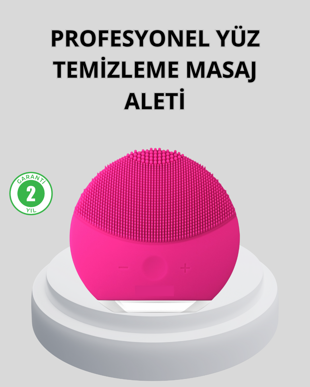 Şarjlı Su Geçirmez Yüz Temizleme ve Masaj Aleti – 3 Fonksiyonlu