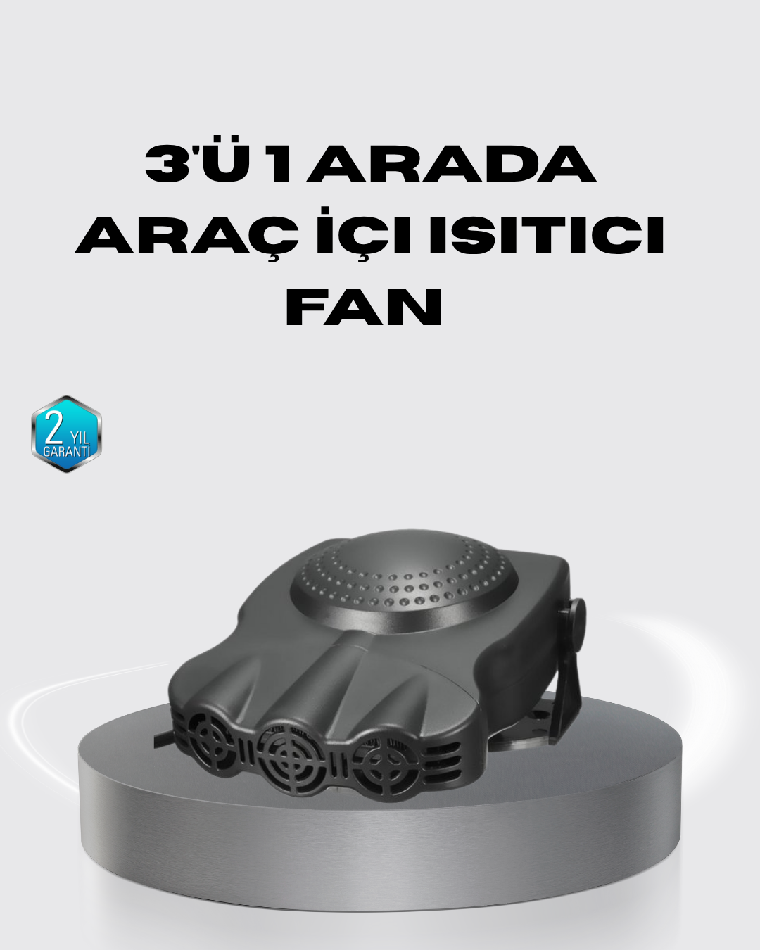 150W Araç İçi Isıtıcı ve Fan Kompakt Tasarım ve Hızlı Isıtma Özellikli