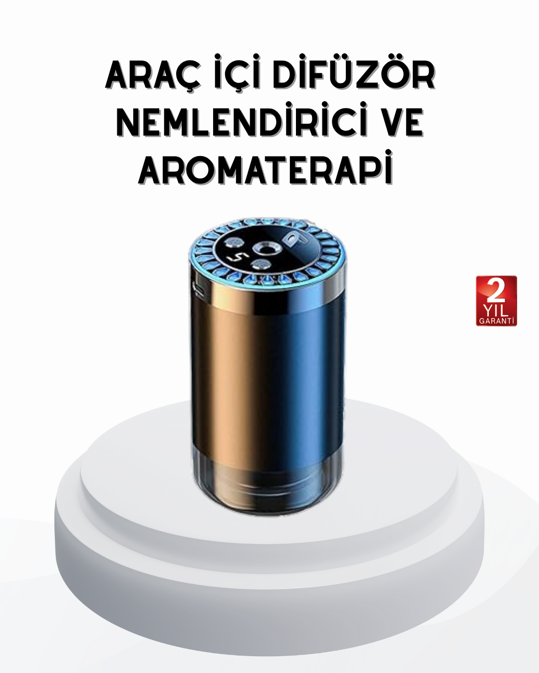 Yıldız Projeksiyonlu Araç İçi Hava Nemlendirici ve Difüzör