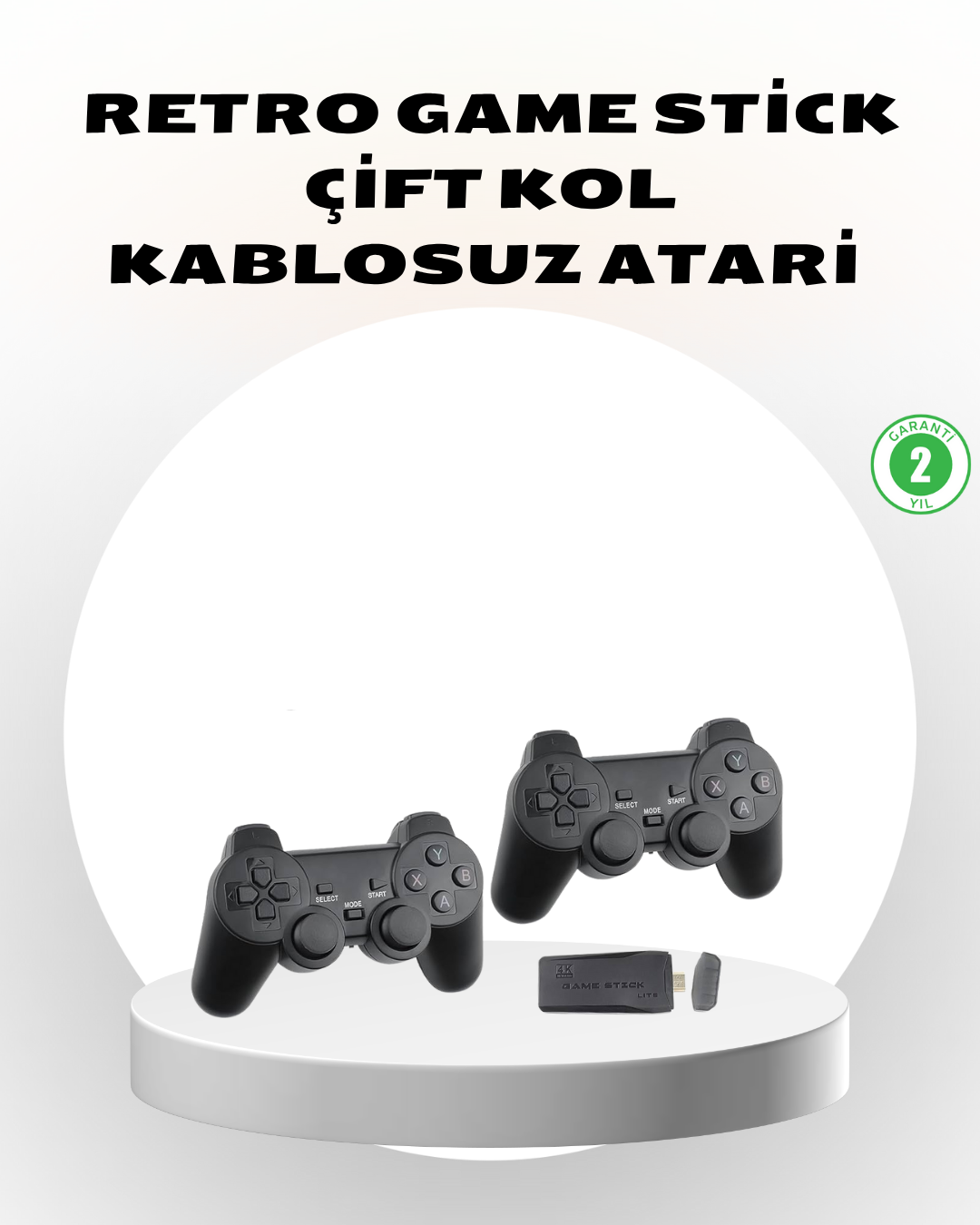 Kablosuz Taşınabilir Oyun Konsolu 2.4G TV Bağlantılı Kompakt Tasarım