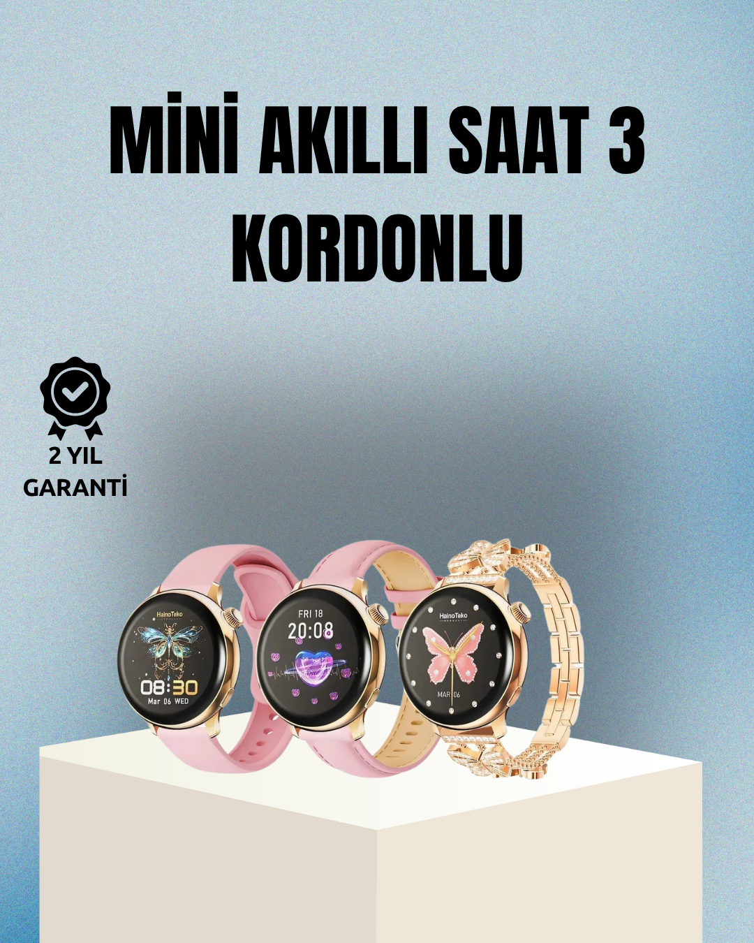 Akıllı Saat – Kalp Atış Takipli, Spor Modlu, Uzun Pil Ömürlü