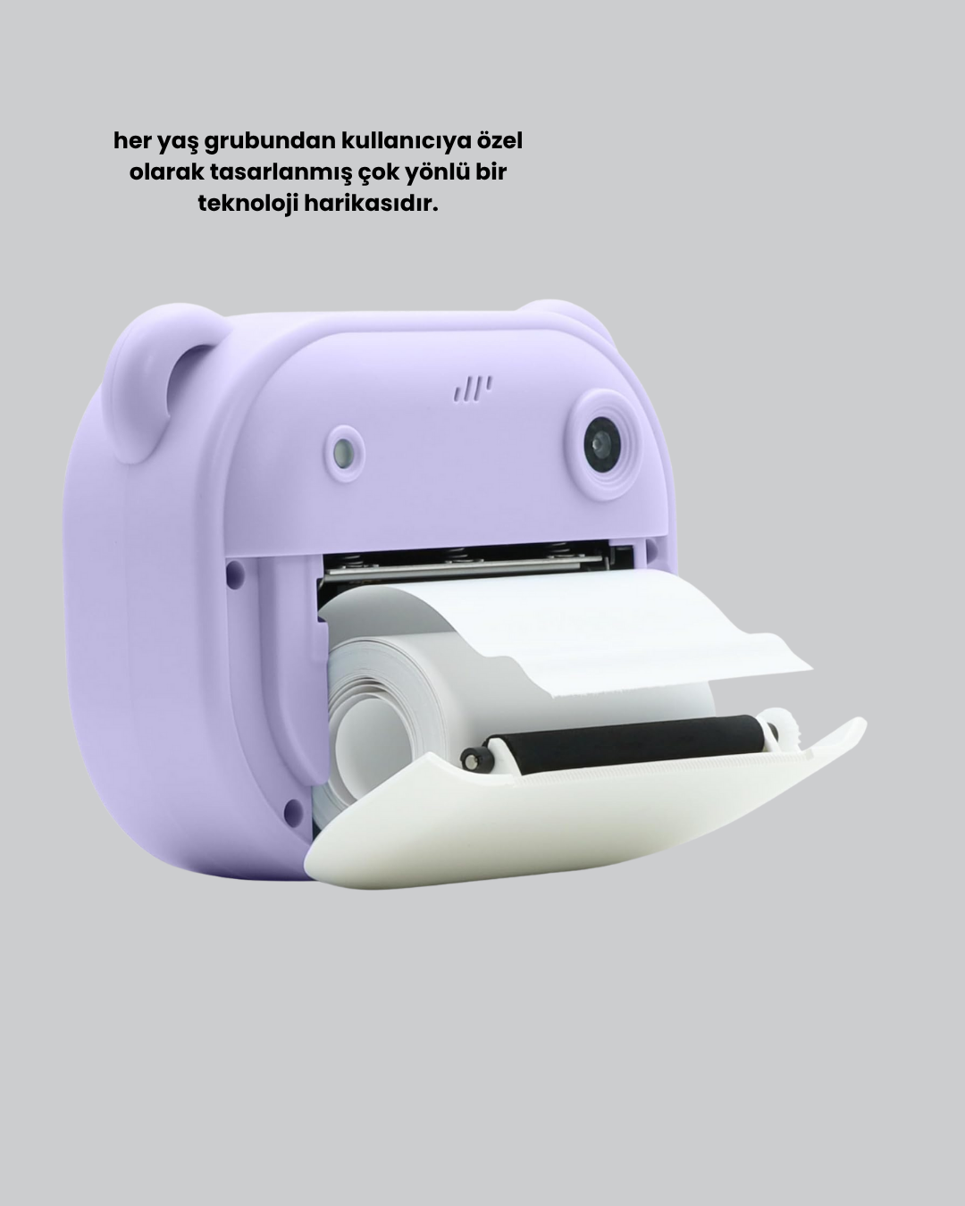 Eğlenceli Şipşak Çocuk Kamerası – Oyun, Müzik ve 18 Efektli Anında Baskı